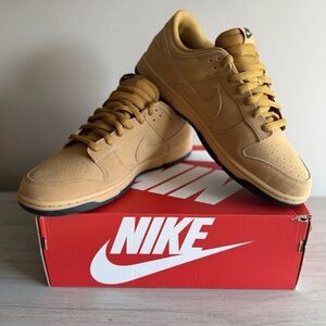 Size 12- Nike Dunk SE Low Wheat Gum- New In Box